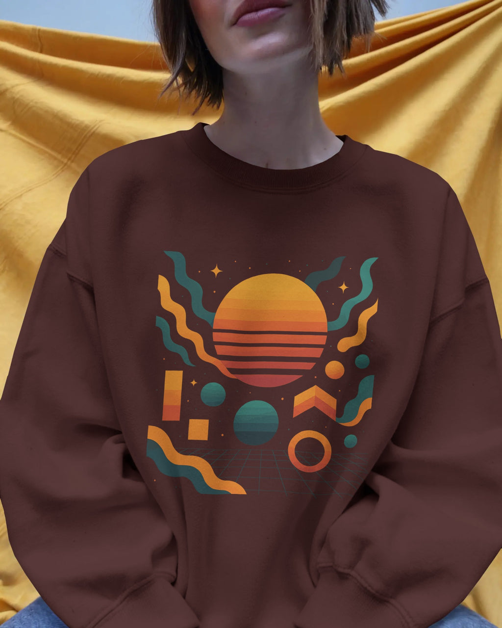 The sun and the moon Oversized Sweatshirt