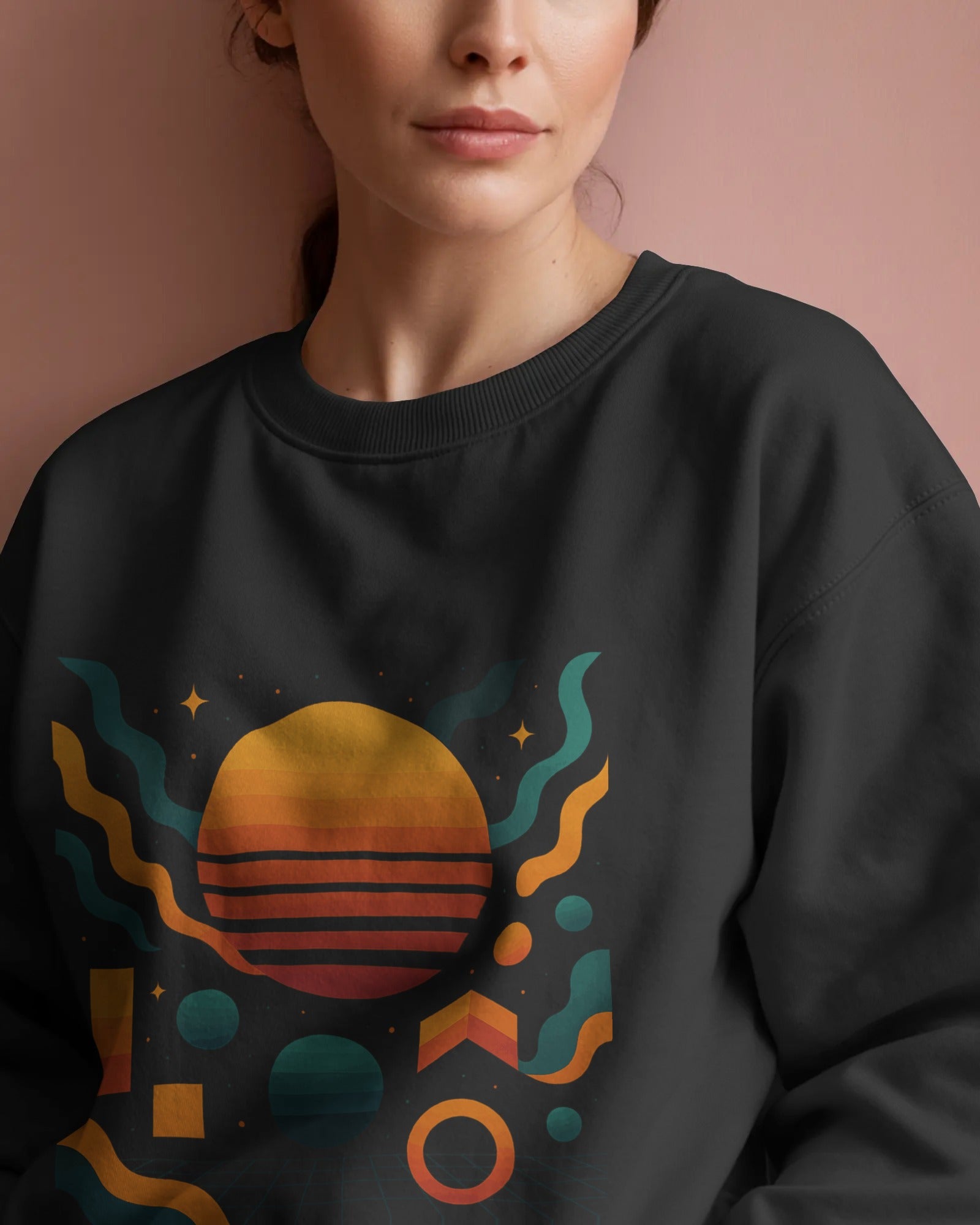The sun and the moon Oversized Sweatshirt