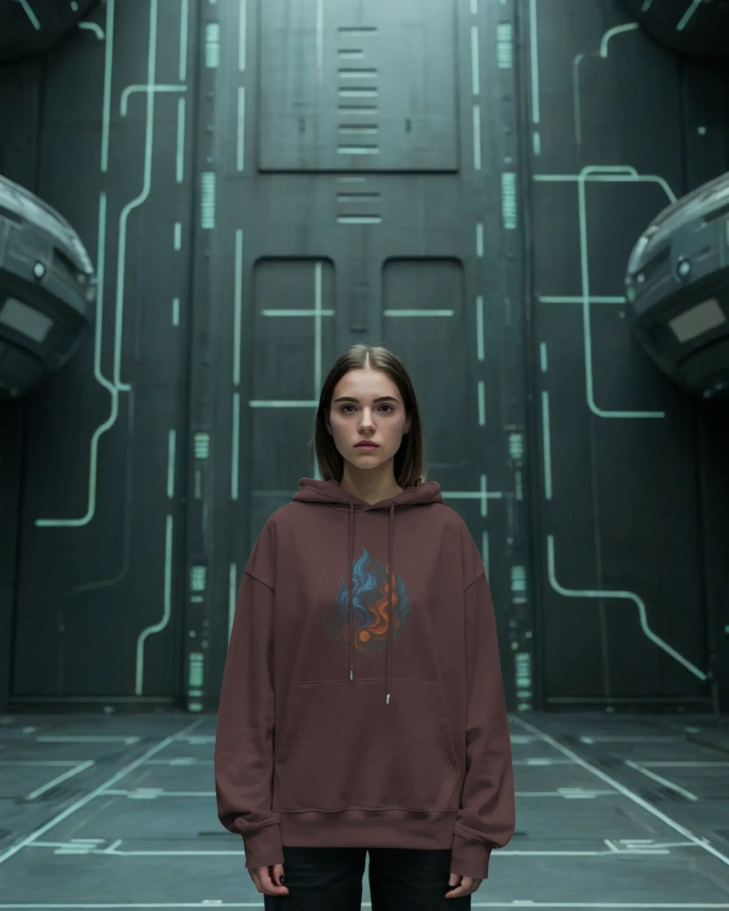 Fireball Unisex Oversized Hoodie