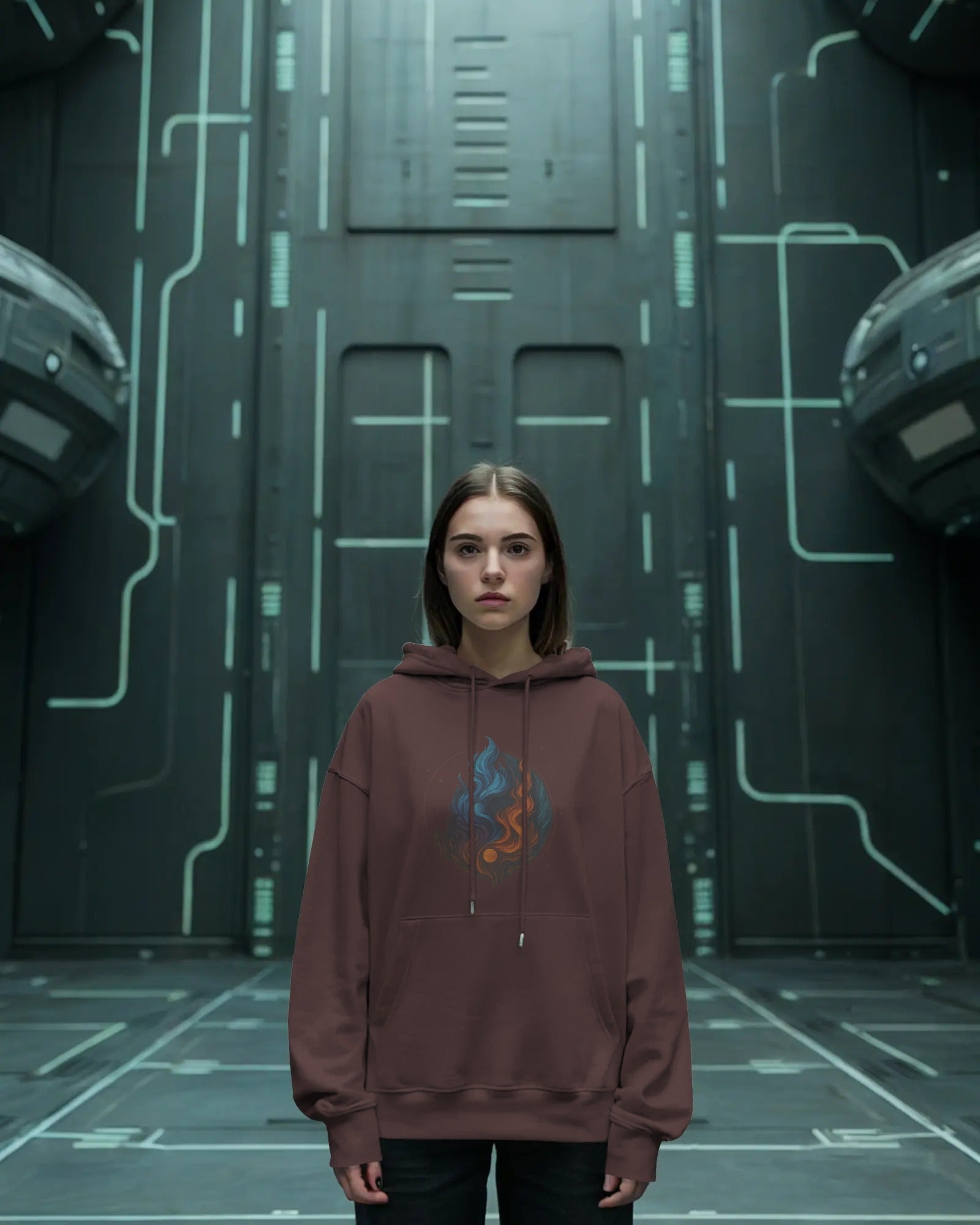 Fireball Unisex Oversized Hoodie