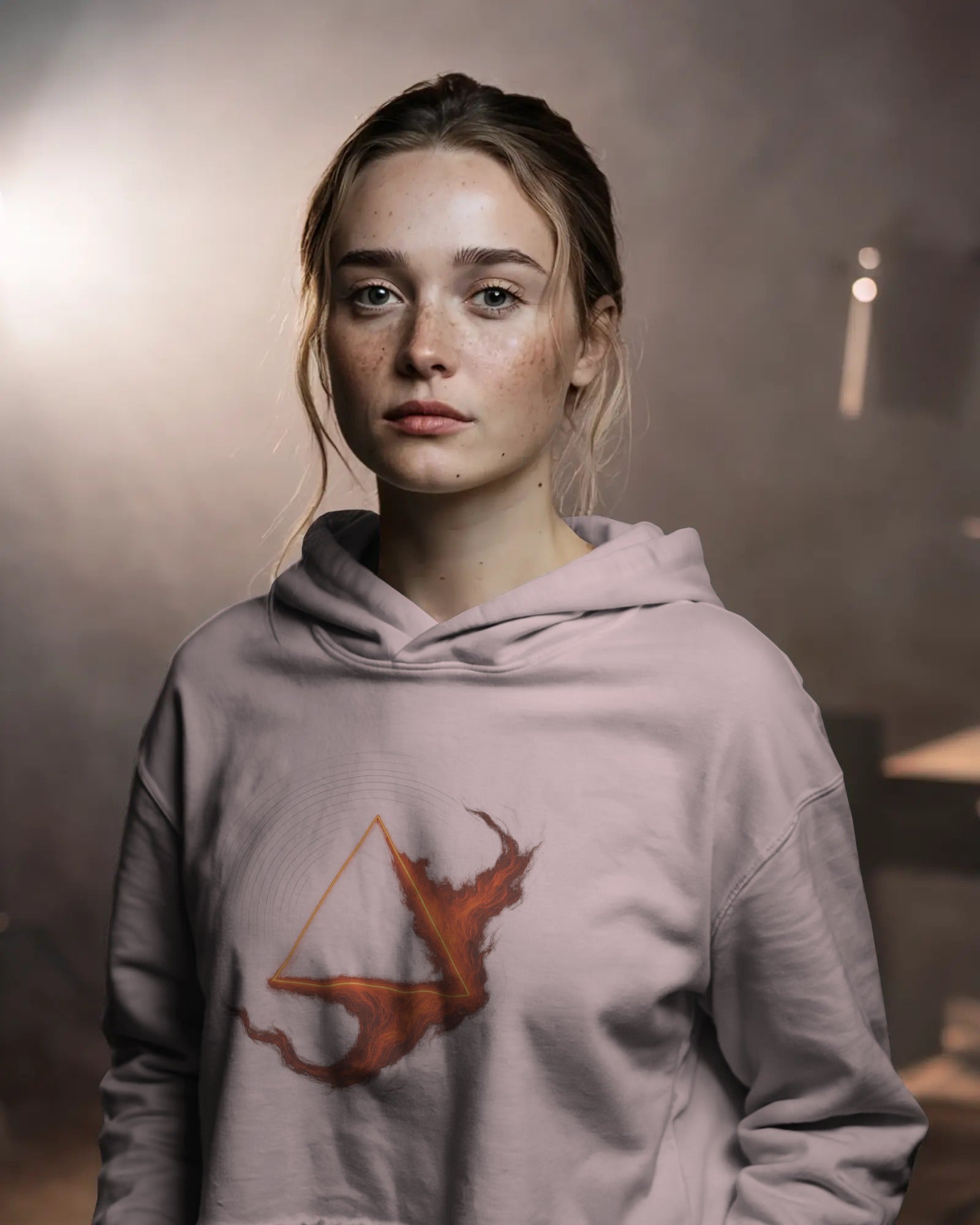 The Fire Triangle Unisex Oversized Hoodie