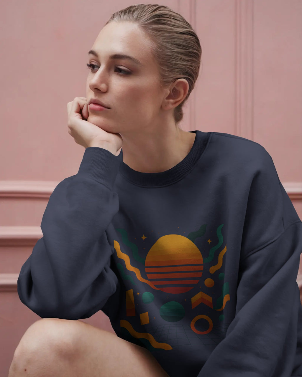 The sun and the moon Oversized Sweatshirt
