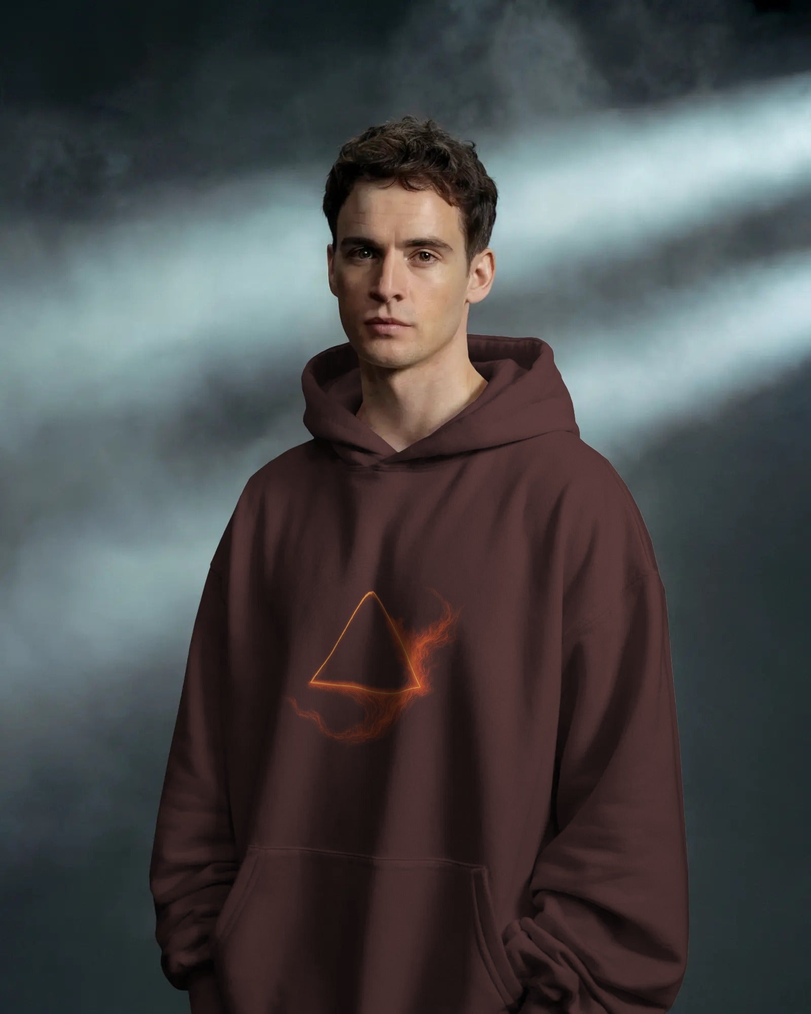 The Fire Triangle Unisex Oversized Hoodie