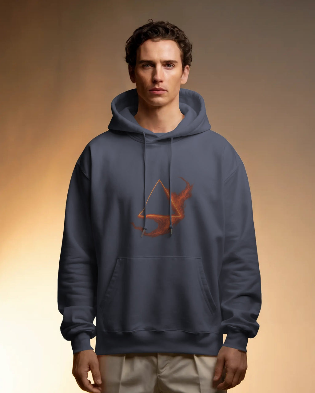 The Fire Triangle Unisex Oversized Hoodie