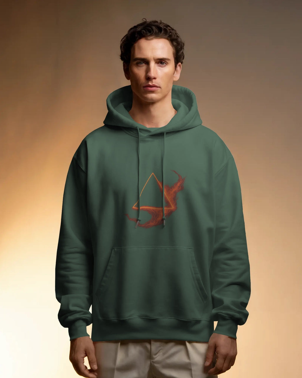 The Fire Triangle Unisex Oversized Hoodie