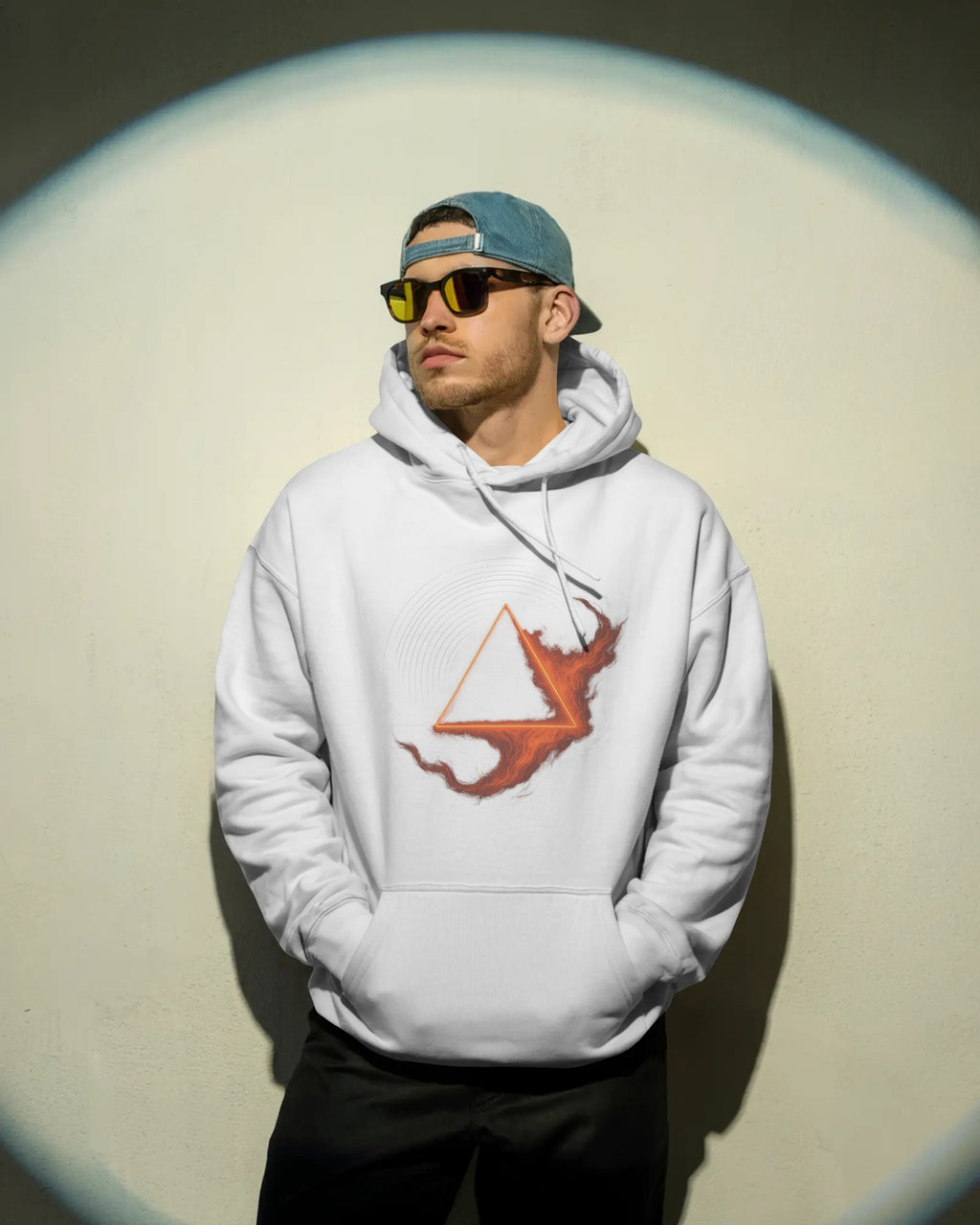 The Fire Triangle Unisex Oversized Hoodie