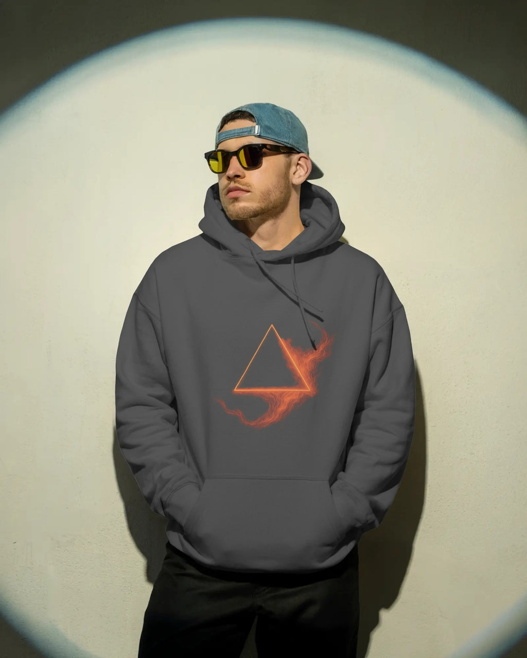 The Fire Triangle Unisex Oversized Hoodie